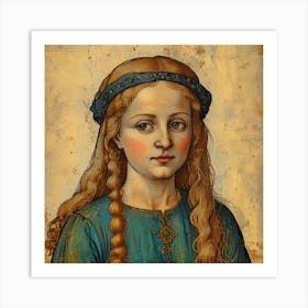 Portrait Of A Young Girl 1 Art Print