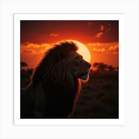 Majestic Lion King Art Print