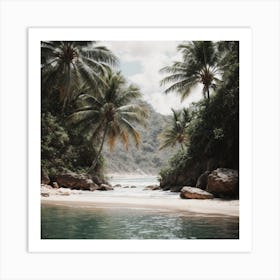 Tropical Beach In Brazil Art Print