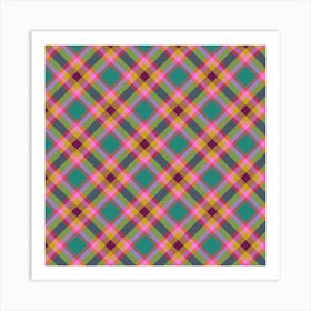 Plaid Fabric 19 Art Print