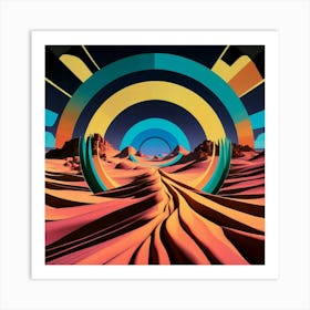 Desert Landscape 7 Art Print