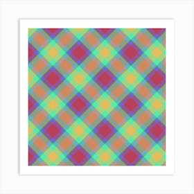 Checkered Fabric Art Print