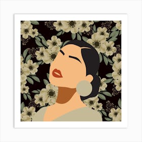 Flower Girl Poses (9) Art Print