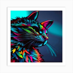 Feline Creative Cat Illustration 52 1 Art Print