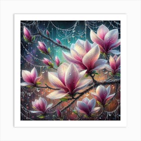 Magnolia Blossoms 1 Art Print