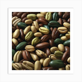 Close Up Of Coffee Beans 8 Art Print