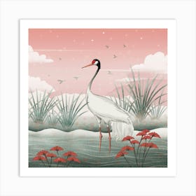 Sand Crane 1 Art Print