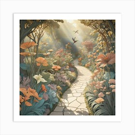 Garden Path 8 Art Print