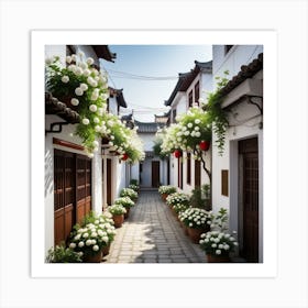 Callesita Casas Chinas Art Print