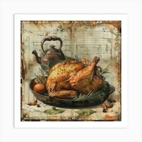 Roast Chicken Art Print