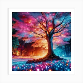 Tree Of Light Art Print