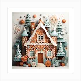 Gingerbread House 8 Art Print