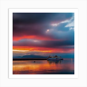 Sunset On The Loch 2 Art Print