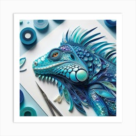 Iguana 5 Art Print