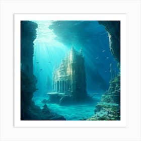 Atlantis Underwater Civilization Art Print