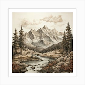 Mountain Landscape 6 Art Print