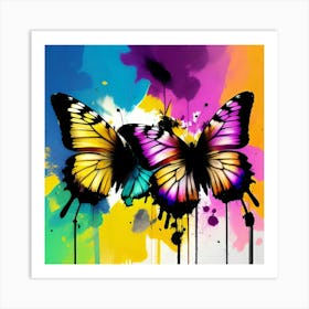 Butterfly Painting 182 Art Print