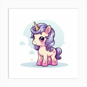 Cute Unicorn 279 Art Print