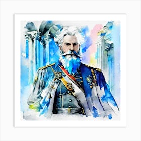 Portrait Of A King Art Print