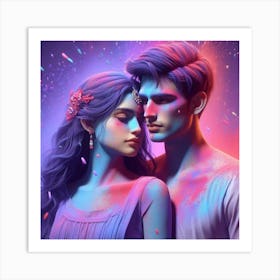 Holi 17 Art Print