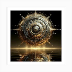 Golden Sphere Art Print