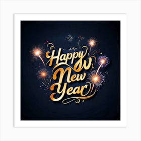 Happy New Year Art Print