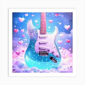 Guitar In The Sky 2 Art Print