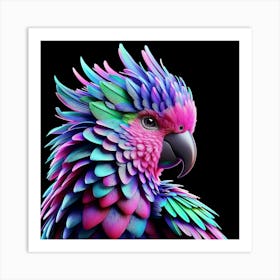 Colorful Parrot Art Print