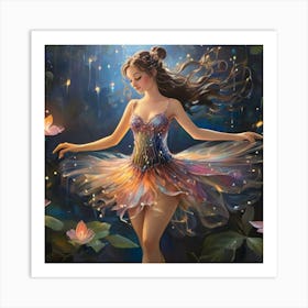 Lily Ballerina Art Print