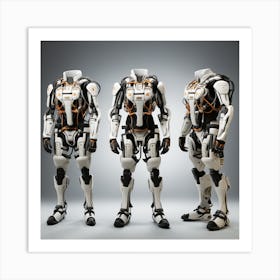 Futuristic Robots 38 Art Print