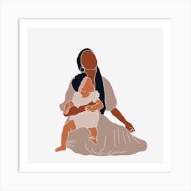 Mother And Child 2 Art Print