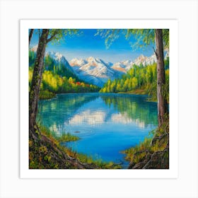 Mountain Lake 33 Art Print