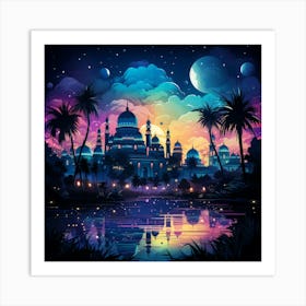 Islamic Night Sky 2 Art Print