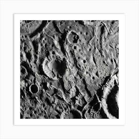 Close Up Of The Surface Of The Moon Art Print