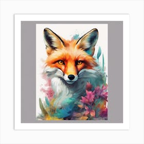 Fox Painting 2 Art Print