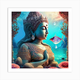 Siren Buddha # 13 Art Print