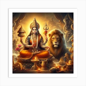 Hindu Goddess Art Print