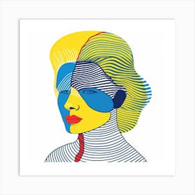 Woman'S Face 143 Art Print