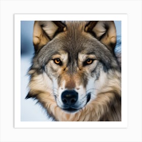 Gray Wolf Art Print