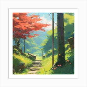 Path In The Forest Art Print