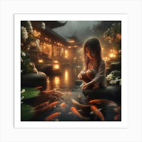 Koi Pond 3 Art Print