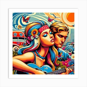 Hippie Love Art Print