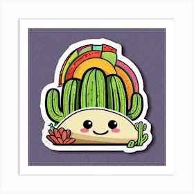 Cactus Taco Art Print