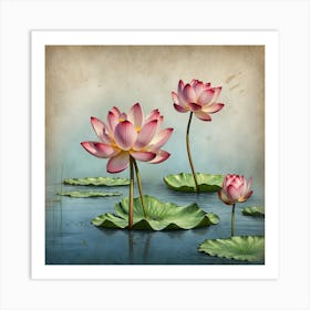 Lotus Flower 2 Art Print