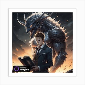 Man Holding The Death Note Art Print