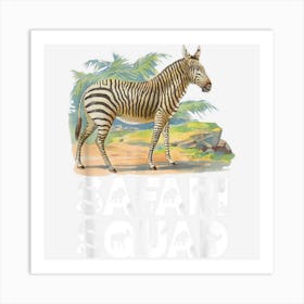 Safari Squad Zebra Art Print