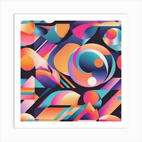 Abstract Geometric Pattern 22 Art Print