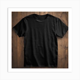 Black T - Shirt 26 Art Print