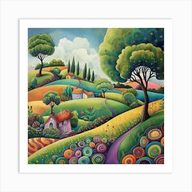 Scottish Countryside Art Print