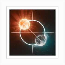 Moon And Sun Art Print